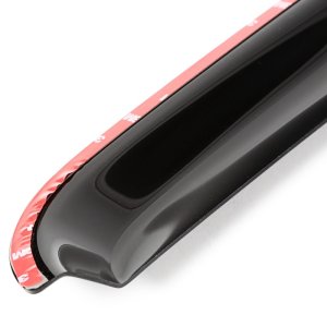 GMC Yukon Window Visors - Rear - Rugged Ridge - Acrylic, Low Profile Design - Matte Black - `00-`06